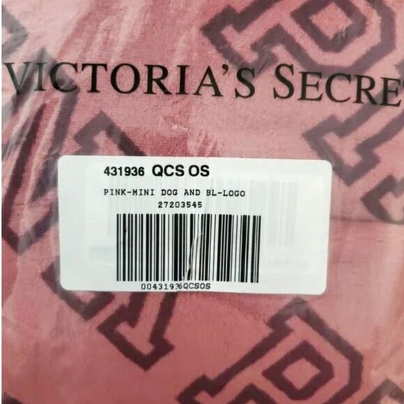 Victoria's Secret Pink Blanket with Plush Dog - Picture 2 of 3